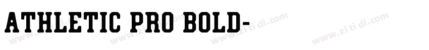 Athletic Pro Bold字体转换